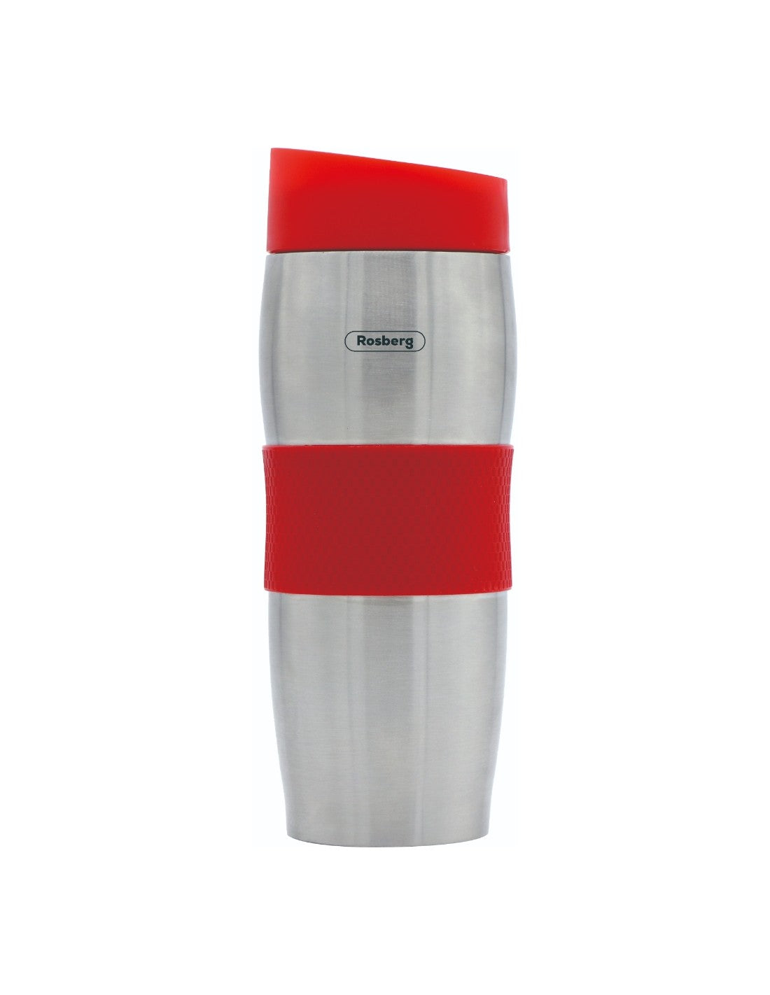 Termosinis puodelis Rosberg R52011C, 0,380 l, dvigubomis sienelėmis, nerūdijančio plieno, raudonas