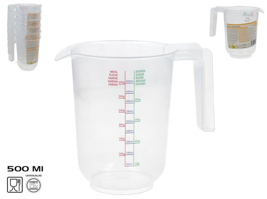 Matavimo ąsotis, 0,5 l, 10.00 × 14.50 × 13.00 cm, KITCHEN&GO