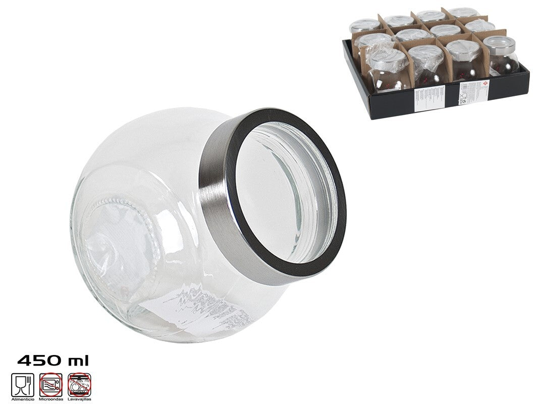 Stiklinis laikymo indas 450 ml, 10x7,5x10,5 cm, KITCHEN&GO