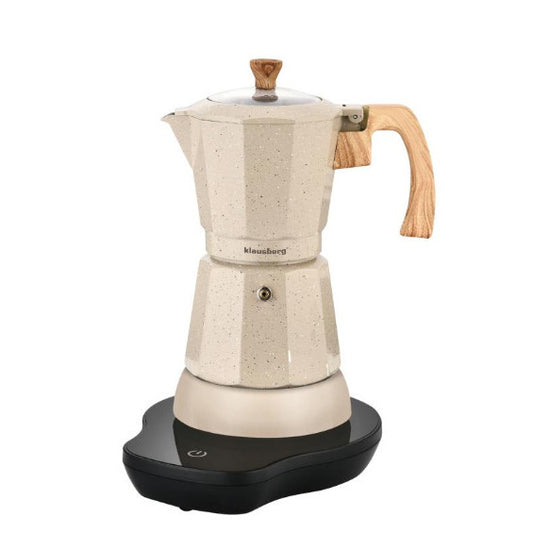 Elektrinis espreso kavos virimo aparatas, 0,3 l, smėlio spalvos, 500 W, KB 7999, Klausberg