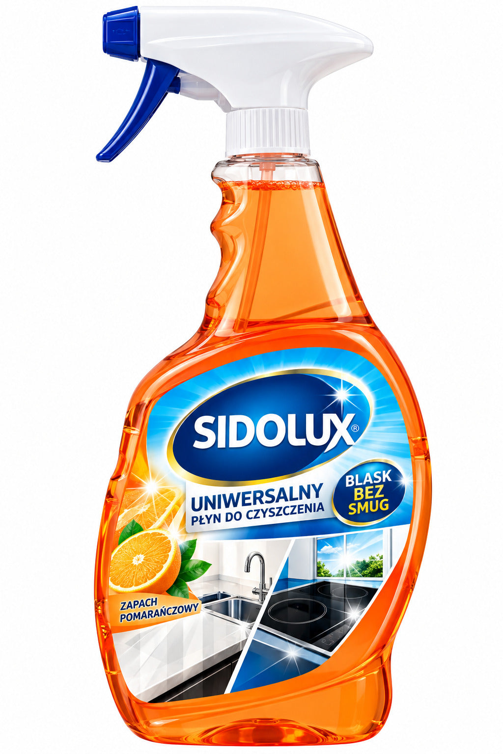 SIDOLUX CAR automobilių stiklų valiklis su gintaro kvapu, 500 ml. 10 vnt. dėžėje.