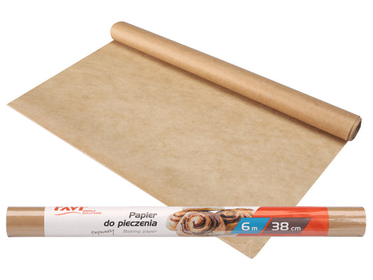 Rudas kepimo popierius, 6 m x 38 cm rulone, 3 x 37.5 x 3, 10393, Simple Solution