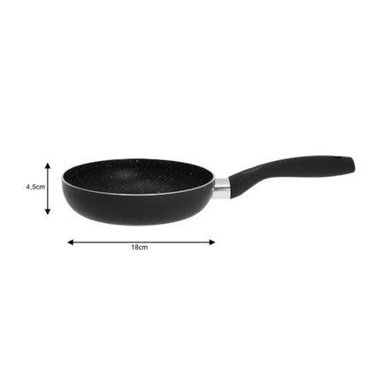 Keptuvė, marmurinė juoda, Ø18cm, KH 3978, Kinghoff