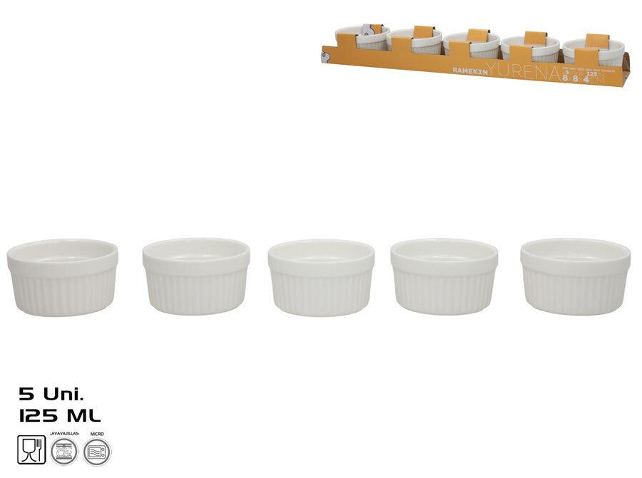 Kepimo formelės x5 125 ml 8x8x4,2 cm baltos, KITCHEN&GO