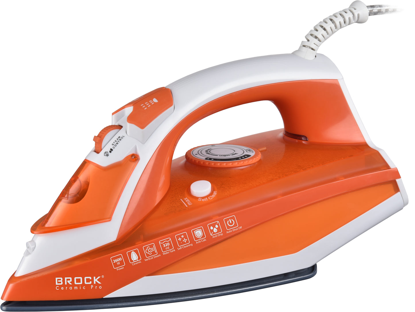 Garinis lygintuvas BROCK BSI 5503 OR, 2600W