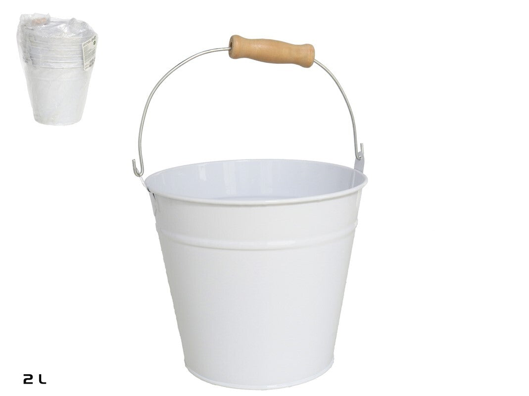Gėlių vazonas - dekoratyvinis kibiras, 2 l, 17x16,5x14 cm, GARDEN ENJOY
