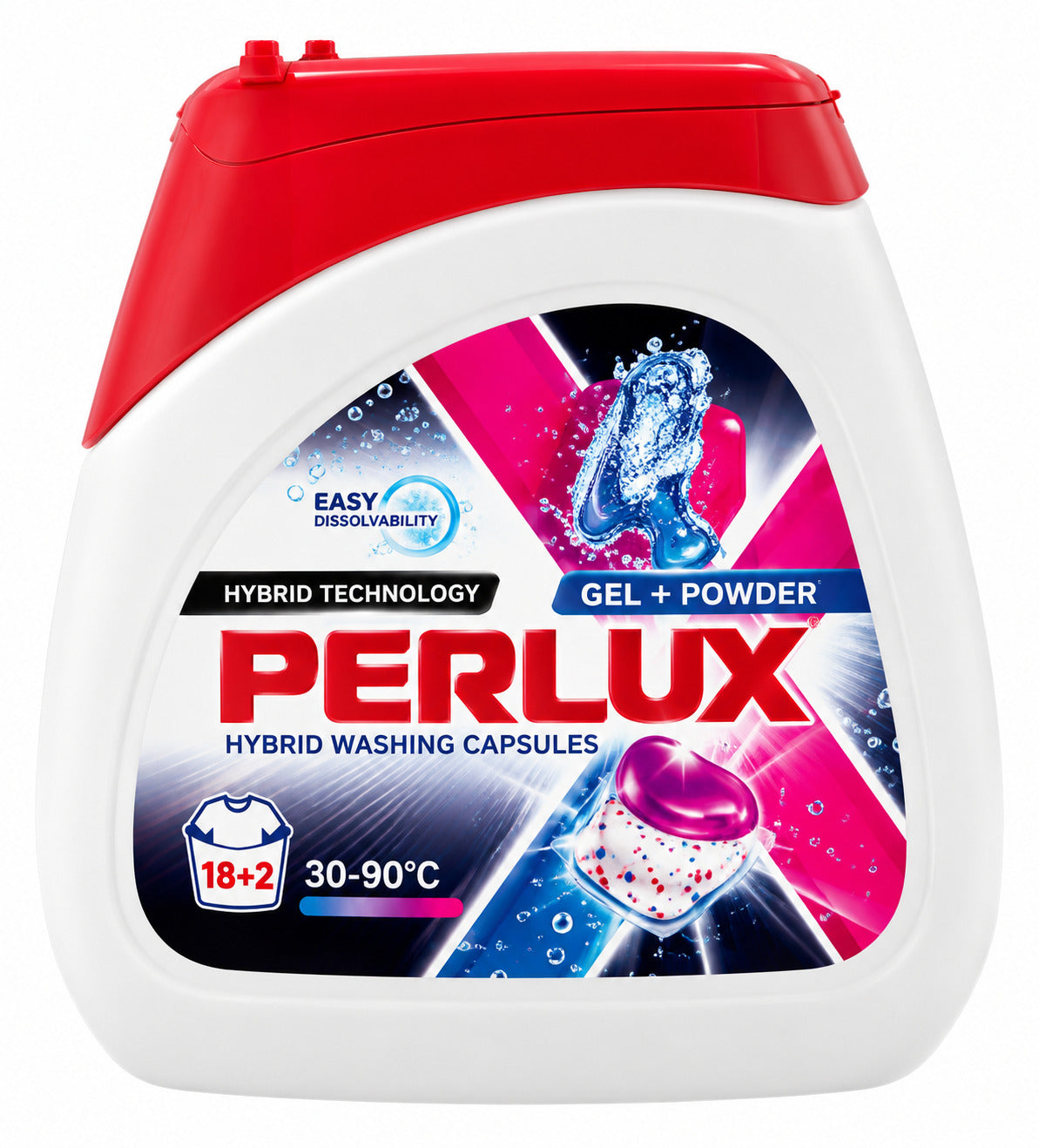 PERLUX SUPER COMPACT BLACK koncentruotos skalbimo kapsulės juodiems audiniams, 24 vnt. Dėžėje 8 paku