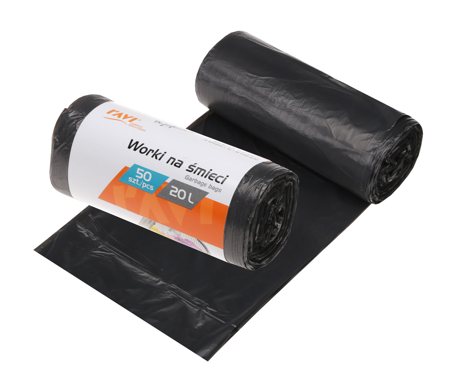 HDPE šiukšlių maišai, 20 l 45 x 50 cm, 50 vnt., 13 x 5 x 5, 00701, Simple Solution