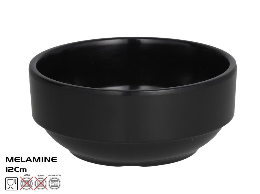 Klasikinis juodas dubuo 12x5,4 cm, KITCHEN&GO