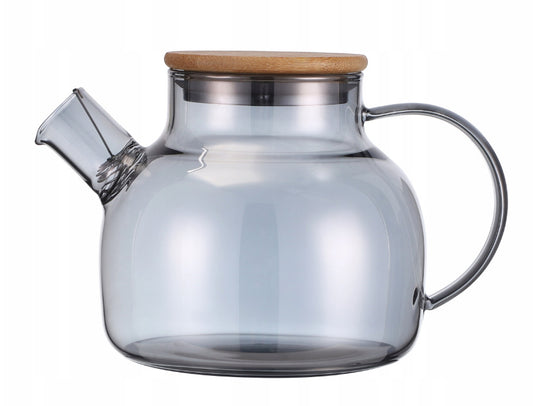 Stiklinis arbatinukas / žolelių plikytuvas 1000 ml (pilkas), 9029, KAMILLE
