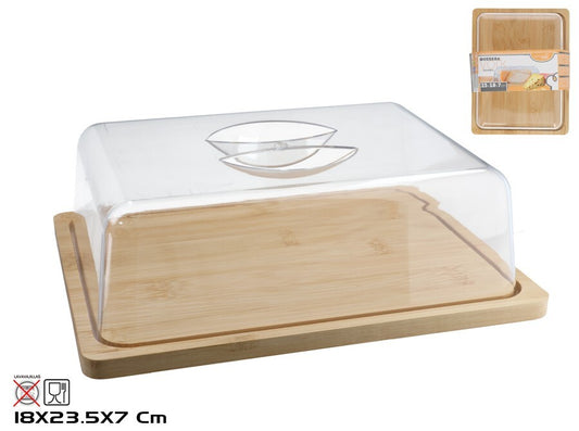 Sūrio dubuo, 23,5 x 18 x 7 cm, bambukas, KITCHEN&GO