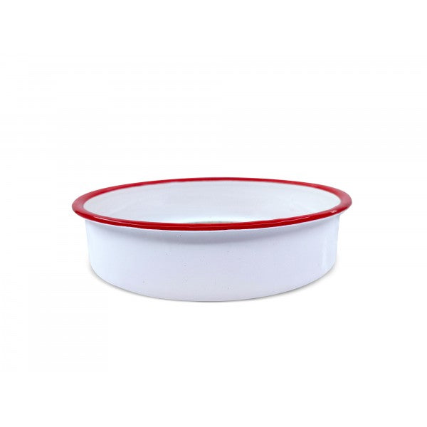 Apvali emaliuota kepimo forma Oliver Voltz 5V1222KR36, 36×6,0 cm, balta