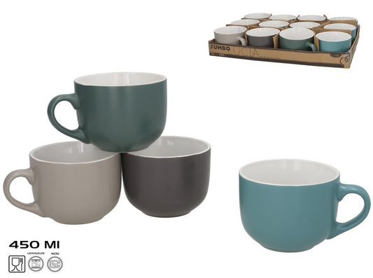 Puodelis 450 ml, 4 spalvos, 10,5x14,5x8,5 cm, KITCHEN&GO