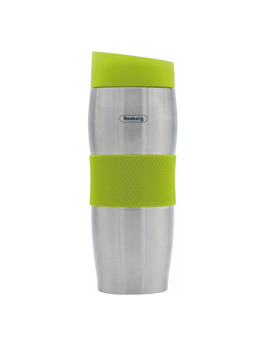 Termosinis puodelis Rosberg R52011C, 0,380 l, dvigubos sienelės, nerūdijančio plieno, žalias
