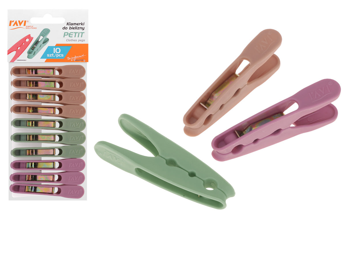 PETIT skalbinių segtukai, 10 vnt., 9 x 3 x 25, 01071, Simple Solution