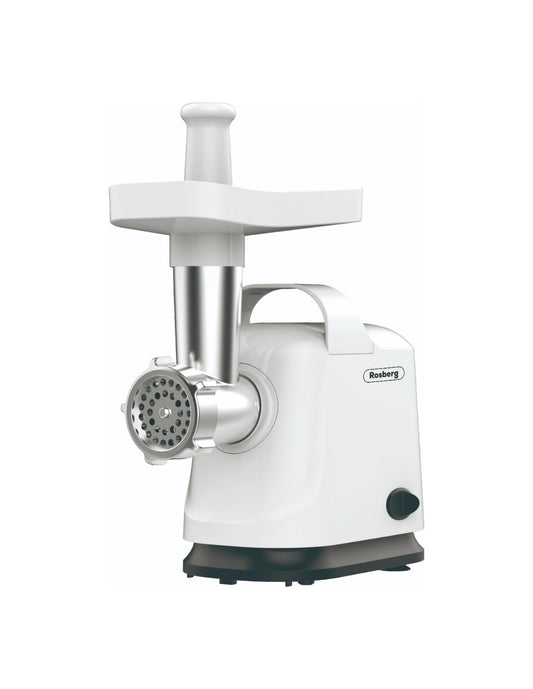 Rosberg R51991E mėsmalė, 800 W, pomidorų antgalis, tylus, balta