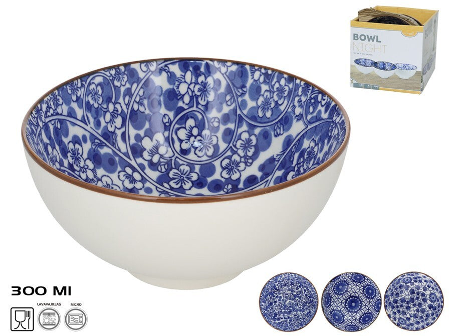 Миска 15 см 300 мл, 3 дизайна, 15x15x7,5 см, KITCHEN&GO