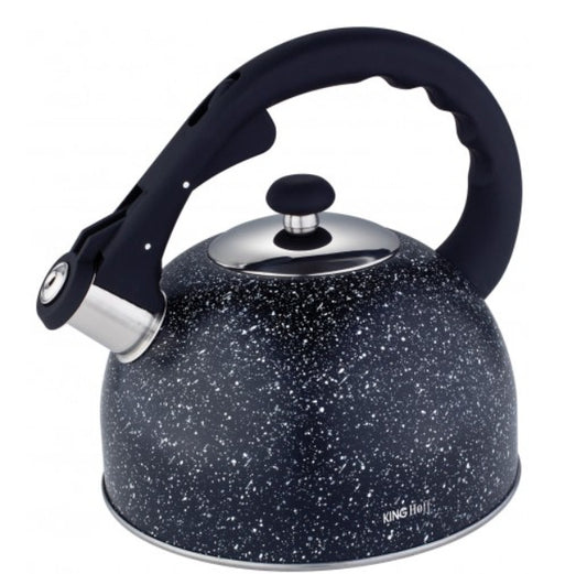 Virdulys, tradicinis, plieninis, juodo marmuro, 2,6l Kinghoff KH 1406