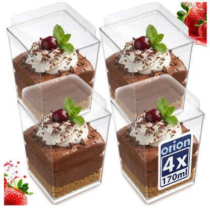Desertų indeliai, 160 ml, 4 vnt., 410132, ORION