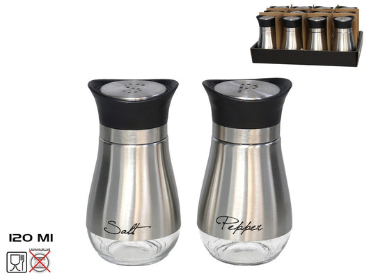 Nerūdijančio plieno druskinė 120 ml, 11 x 6 x 6 cm, KITCHEN&GO