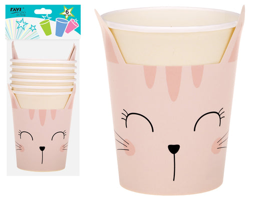 LGP Kitty popieriniai puodeliai, 270 ml / 6 vnt., 13 x 7.5 x 23, 32124, RAVI Decor