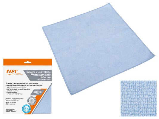 Profesionali mikropluošto šluostė, mėlyna, 20 x 1 x 23, 10477, Simple Solution