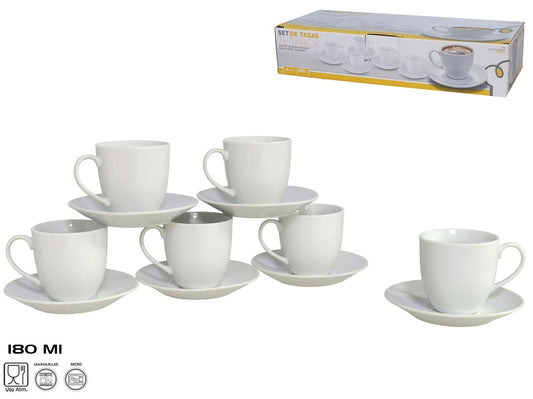 6 puodelių/lėkščių rinkinys,12 dalykų 8 × 13 × 13 cm, KITCHEN&GO