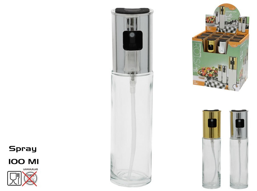 Plastikinis aliejaus purkštuvas 100 ml, 4,3x4,3x18 cm, KITCHEN&GO