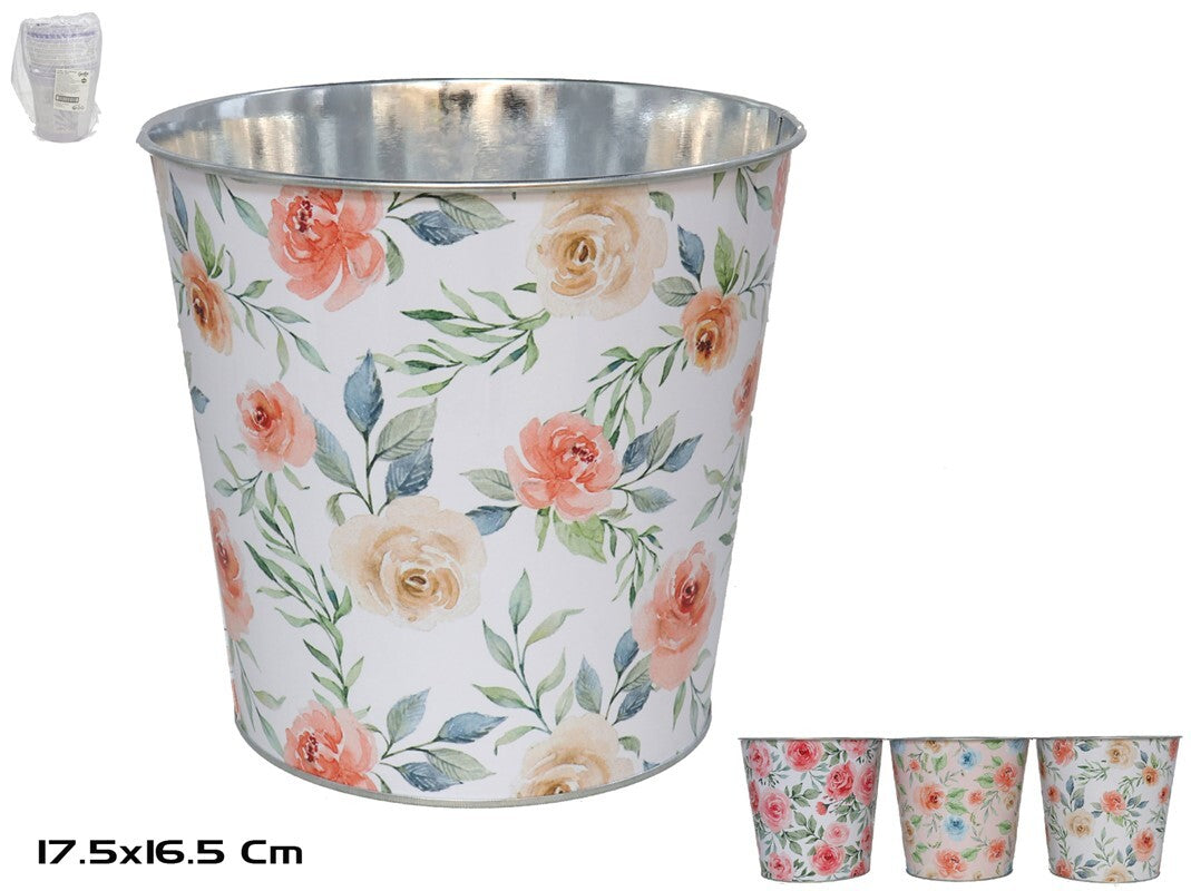Ovalus cinkuotas kibiras 17,5x16,5x13 cm, GARDEN ENJOY
