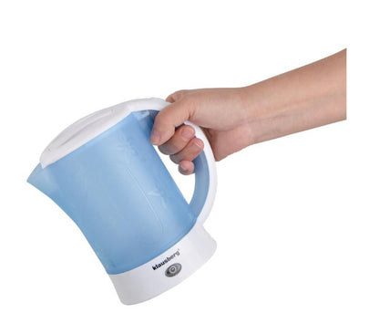 Elektrinis kelioninis virdulys, 0.6L, 650W, 2 puodeliai + 2 arbatiniai šaukšteliai, KB 9045, Klausbe