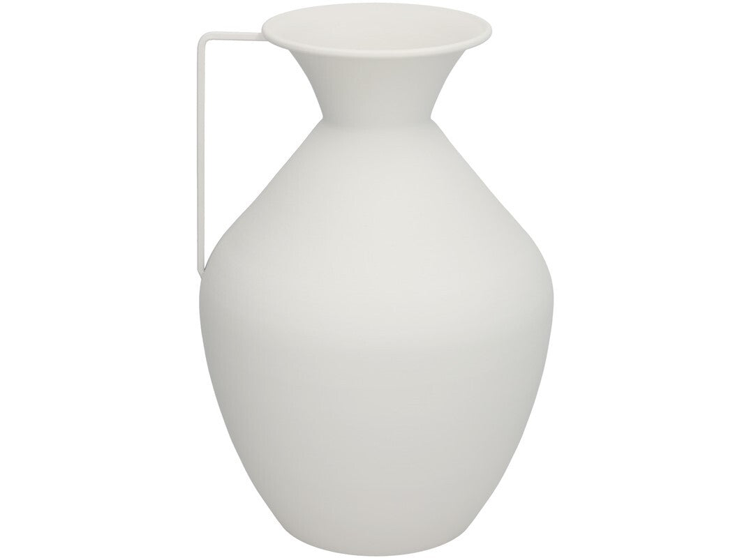 Vaza, baltas metalas, 15.5D x 36 x 24 cm, DECORLIFE