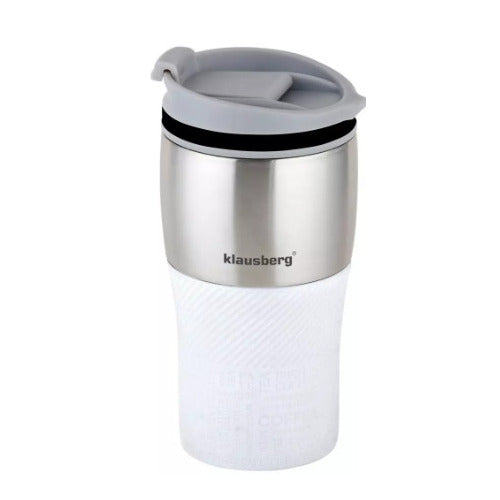 Termosinis puodelis, baltas, 320 ml, Klausberg, KB 7627