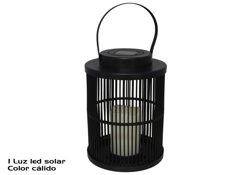 Saulės žibintas, juodas, 1 LED, 18.50 x 18.50 x 25.00, GARDEN ENJOY