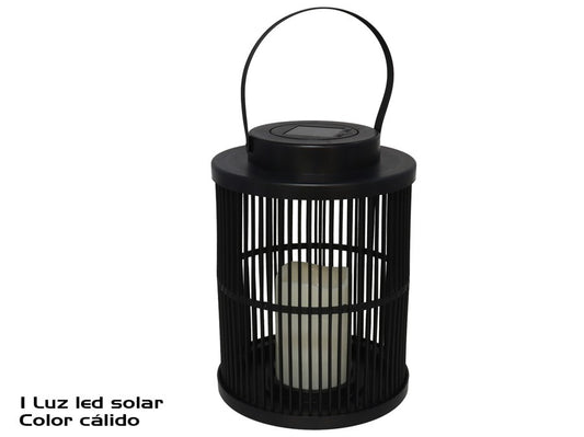 Saulės žibintas, juodas, 1 LED, 18.50 x 18.50 x 25.00, GARDEN ENJOY