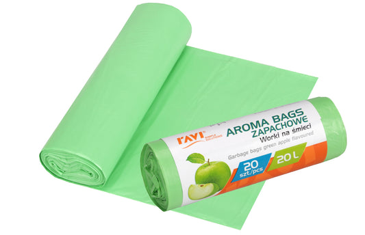 Aroma Bags šiukšlių maišai, žalias obuolys, 20 l, 20 vnt., 4 x 12 x 4, 10702, Simple Solution