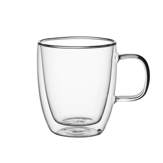 2 dvigubų sienelių stiklo puodelių rinkinys 350 ml, 9001, Kamille