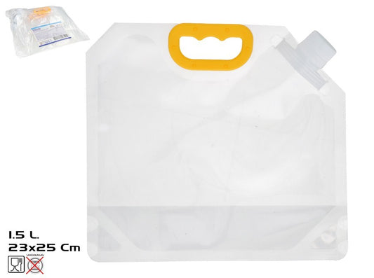 Skaidrus pikniko maisto ir vandens konteineris 1,5 l 23x24 cm, SUMMER ENJOY