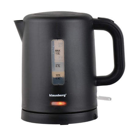 Elektrinis kelioninis virdulys, juodas, 1100W, 1L, KB 9046, Klausberg