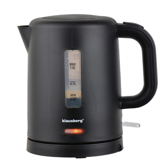 Elektrinis kelioninis virdulys, juodas, 1100W, 1L, KB 9046, Klausberg