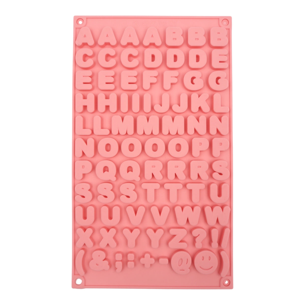 Silikoninė forma raidėms – 29,5 × 17 × 0,6 cm