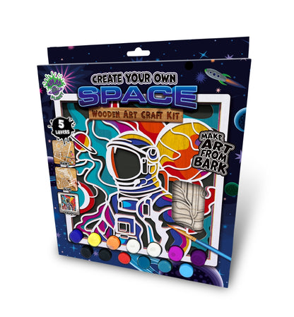 Splat Planet medinis 3D spalvinimo paveikslas, Kosmosas