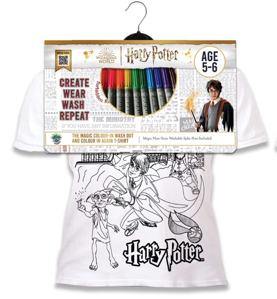 Splat Planet marškinėliai su flomasteriais Harry Potter