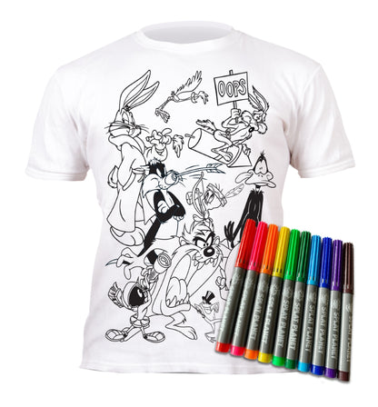 Splat Planet marškinėliai su flomasteriais Looney Tunes