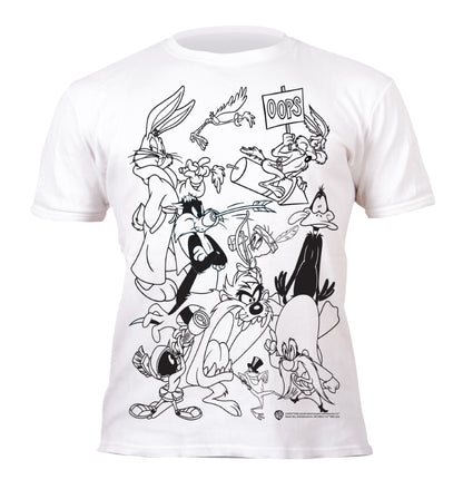 Splat Planet marškinėliai su flomasteriais Looney Tunes