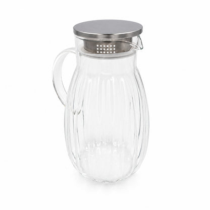 Stiklinis ąsotis su metaliniu dangteliu 1800 ml
