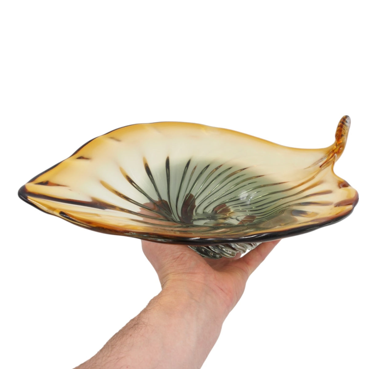 Stiklinis dekoratyvinis indas, 54×28×13 cm