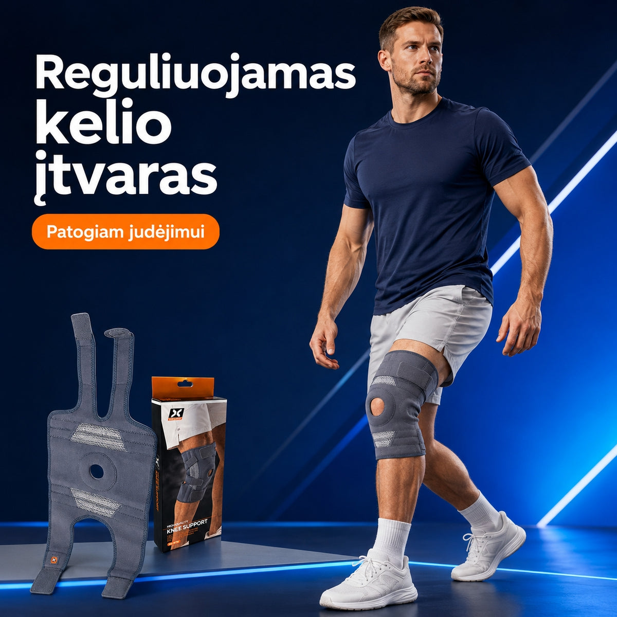 Sutvirtintas kelio įtvaras „Knee Support“ 5775
