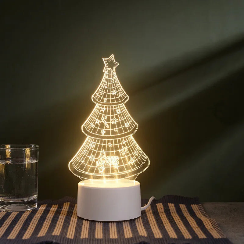 Šviečianti 3D LED Dekoracija - Kalėdinė Eglė