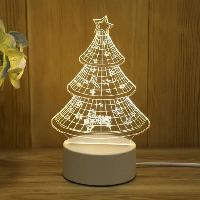 Šviečianti 3D LED Dekoracija - Kalėdinė Eglė