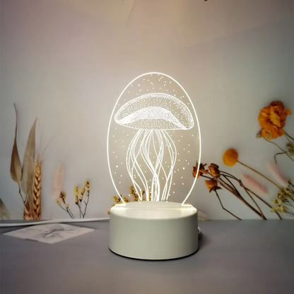 Šviečianti 3D LED Dekoracija - Medūza